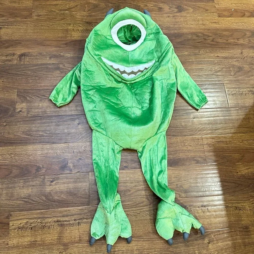 Disney Store Monsters Inc. Mike Wazowski 2T-4T Kids Halloween Costume Full Body